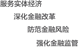 强化金融监管服务实体经济深化金融改革防范金融风险